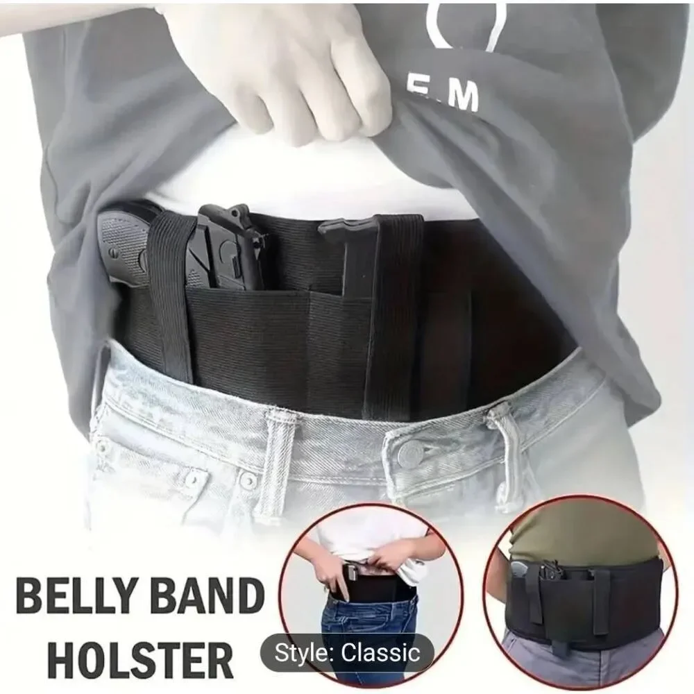 Universal concealed abdominal belt holster